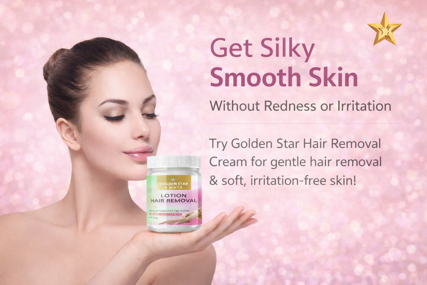 Golden Star Hair Removal Jar