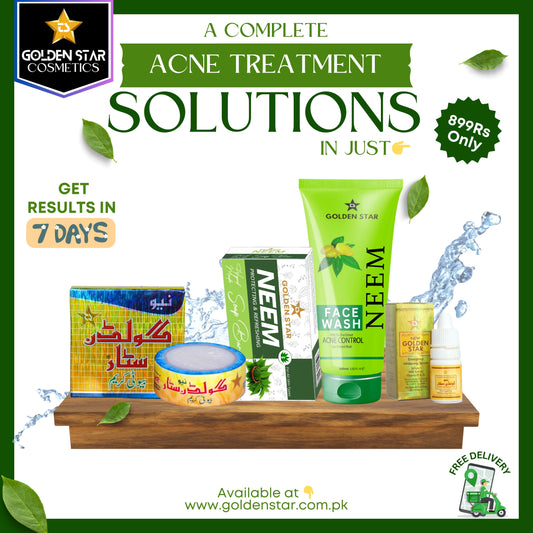 Golden Star Acne Treatment Solution Kit